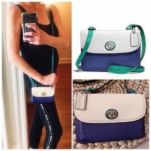 Coach Dylan Color Block Mini Crossbody Wallet